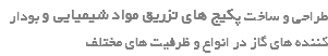 طراحی و ساخت پکیج های تزریق مواد شیمیایی و بودار کننده های گاز در انواع و ظرفیت های مختلف